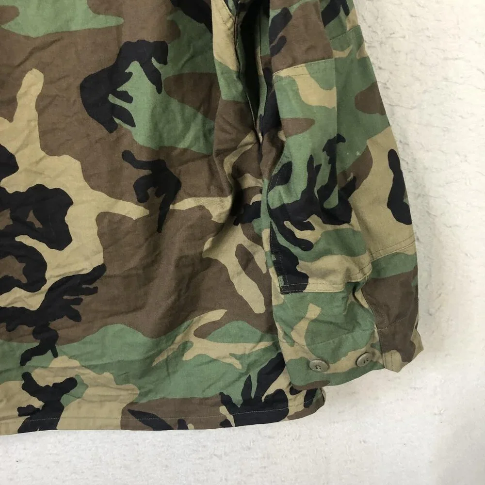 US Army BDU Jacket Mens Medium Regular Woodland Camo Field Coat Military Combat